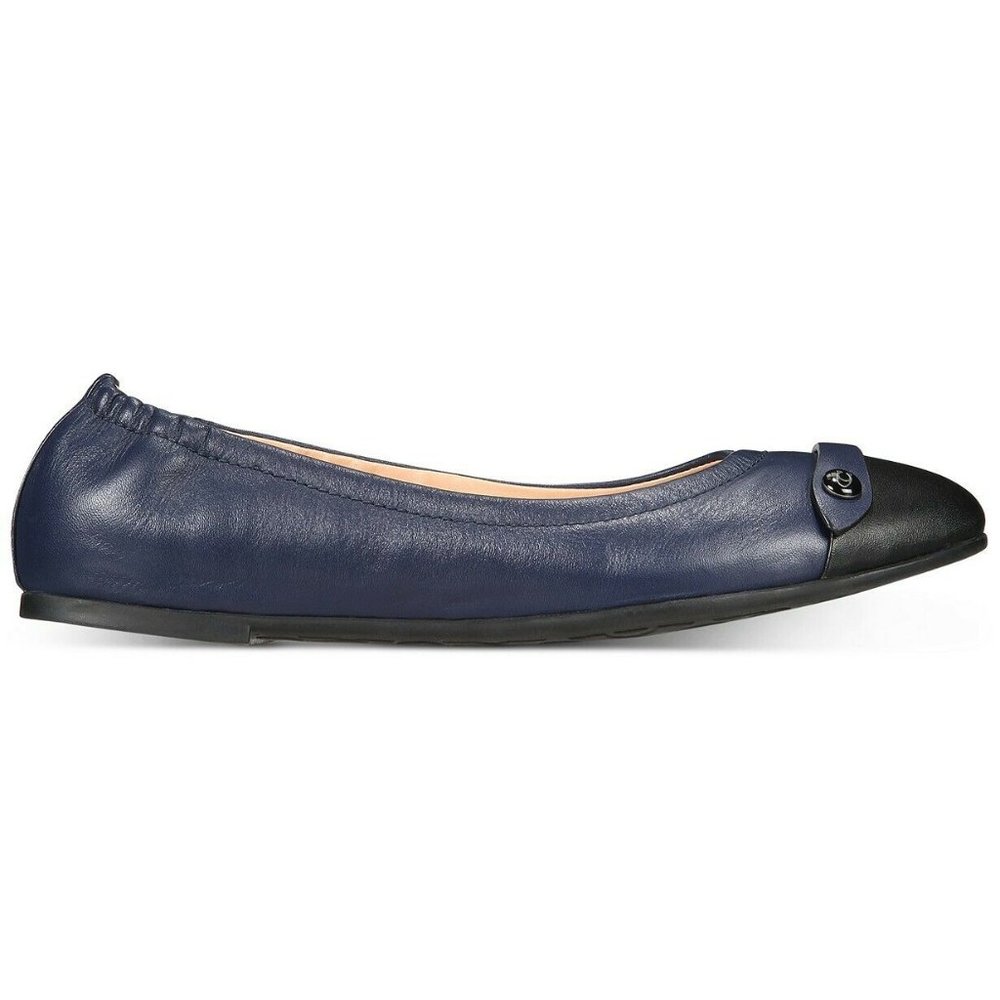 COACH Brandi Ballet Flats Marine Blue Shoes - Picture 2 of 5